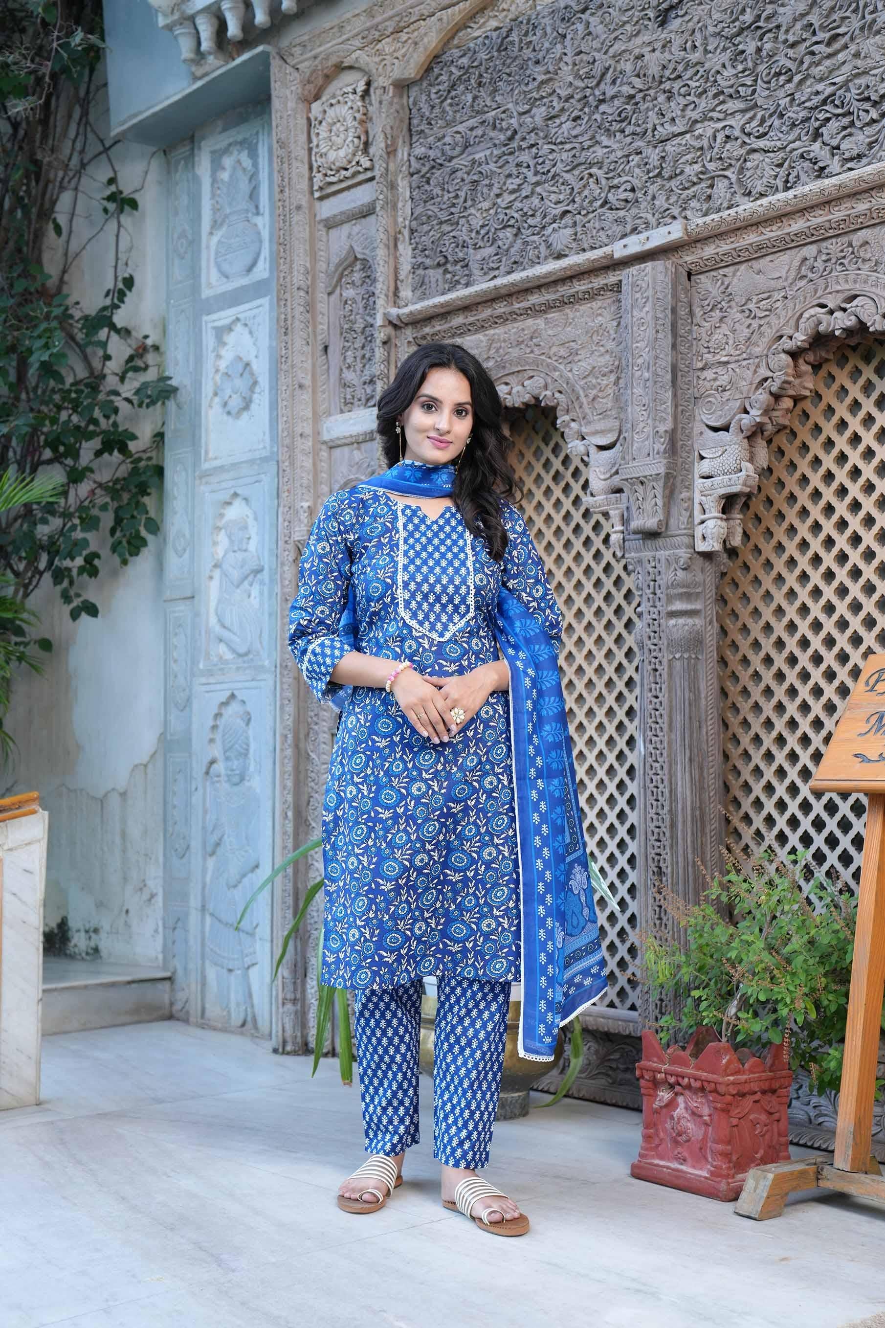 Digital Printed Women Kurta Set