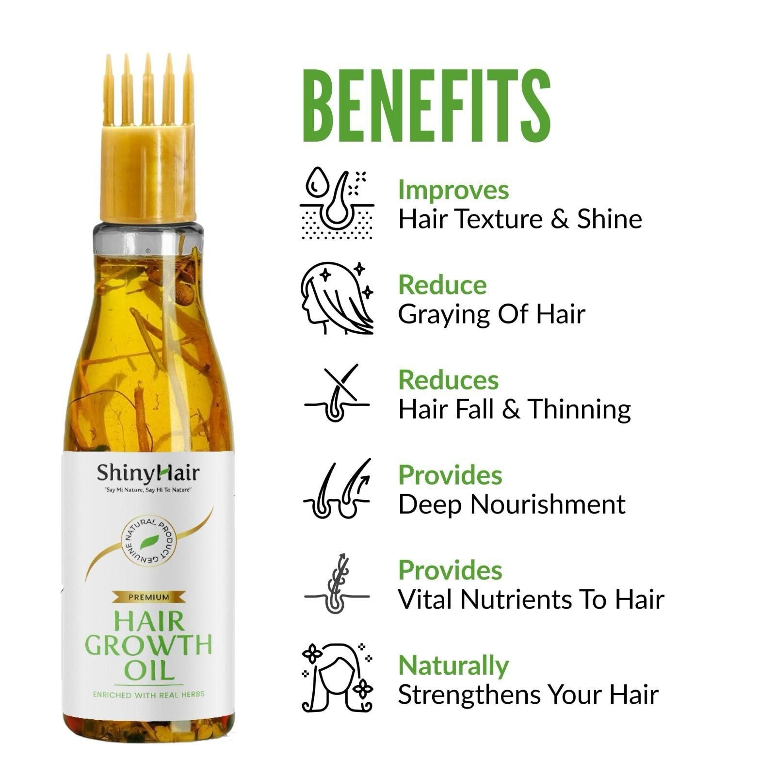 ShinyHair Growth Oil Enriched With Real Herbs 110ml